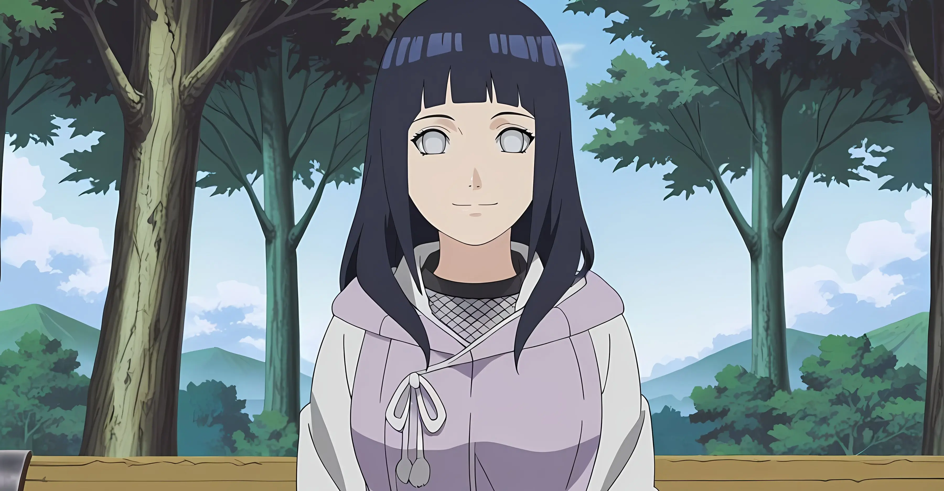 Hinata Hyuga's AI chat banner